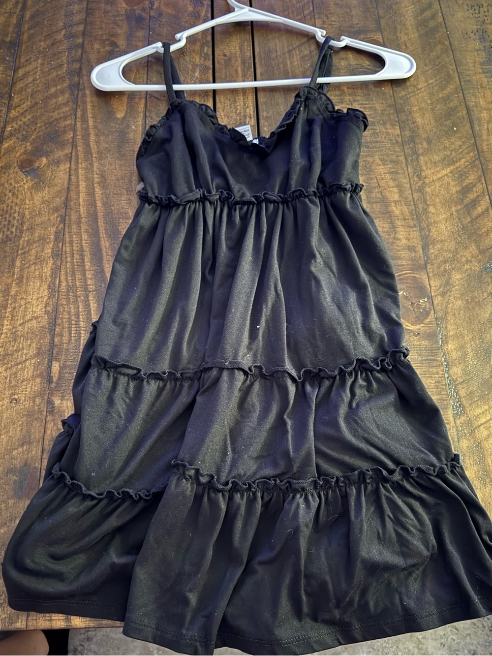 Rue21 Black Tiered Spaghetti-Strap Dress